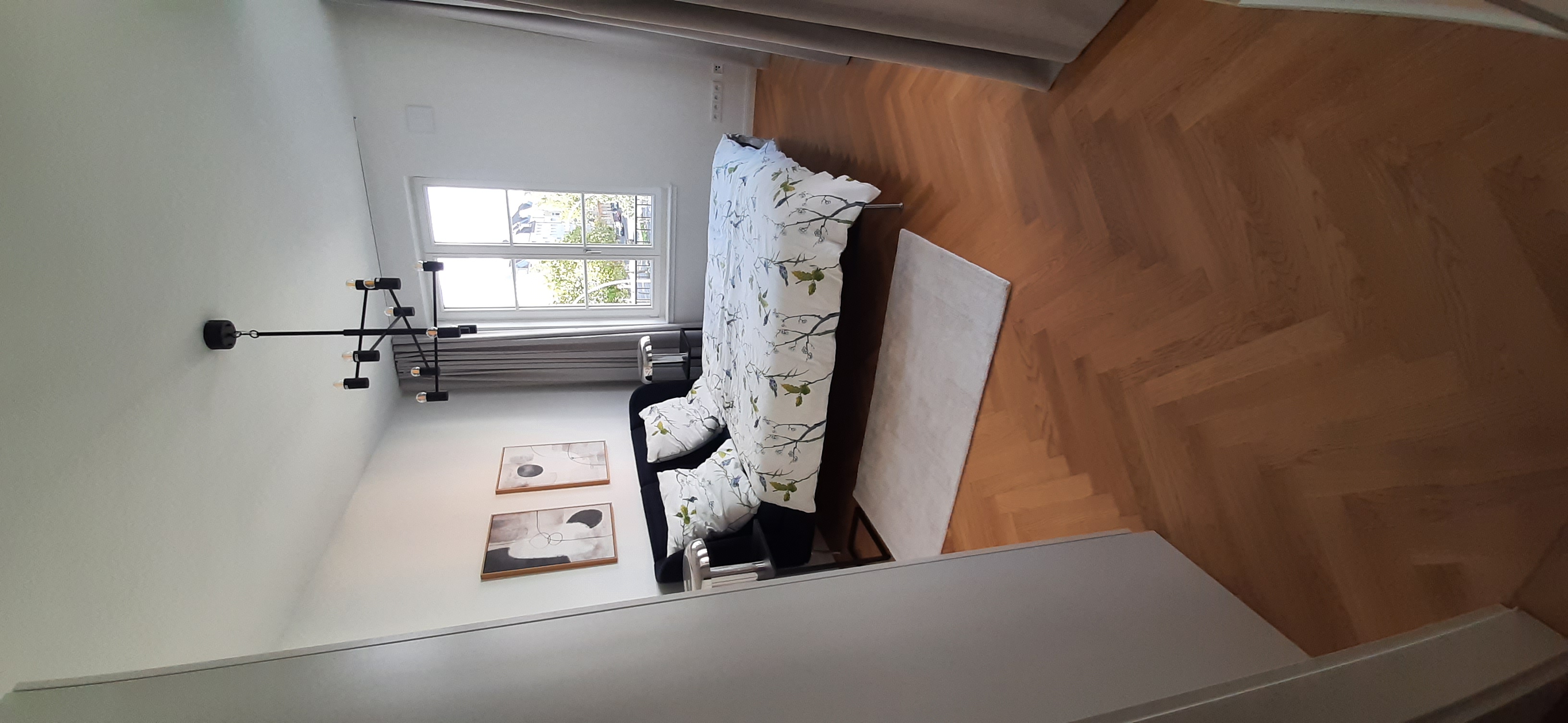 Serene bedroom with double bed and premium furnishing